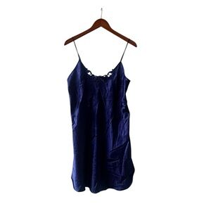 Vintage Secret Treasure Slip Dress Royal Blue Women's Size Medium Polyester
